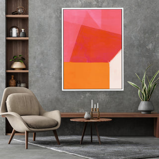 framed vertical large canvas wall art piece for sale at Vybe Interior