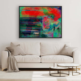 Abstract Seasons framed horizontal canvas wall art piece for sale at Vybe Interior