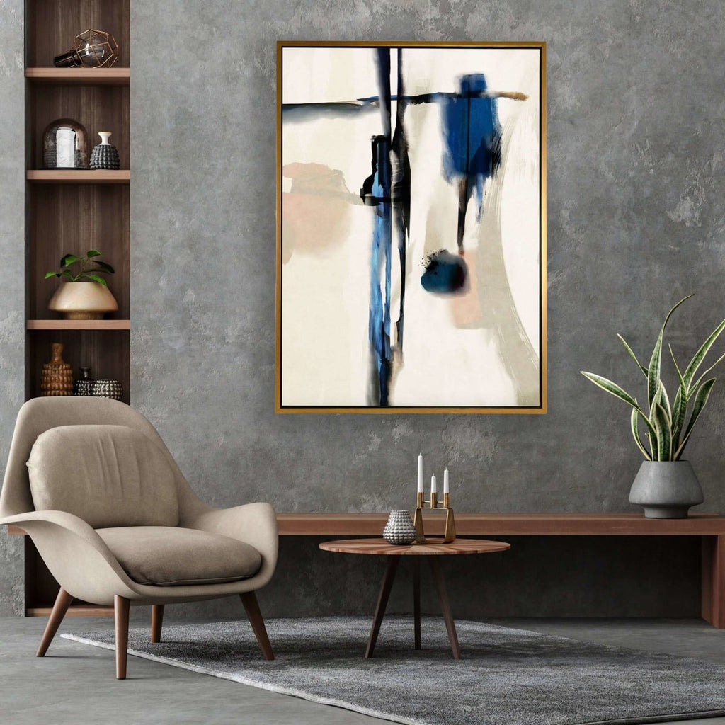 Asian Touch framed vertical canvas wall art piece for sale at Vybe Interior