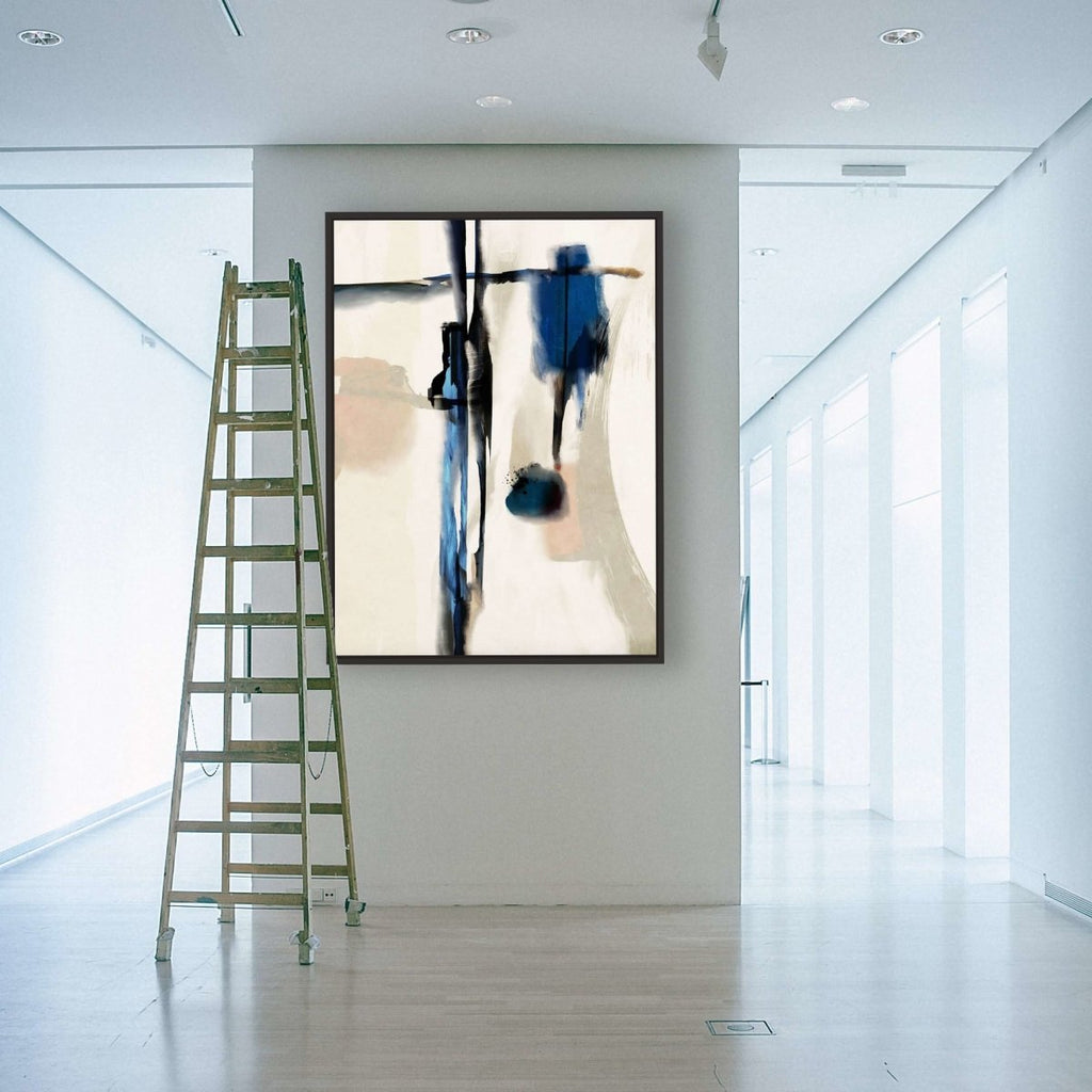 Asian Touch framed vertical canvas wall art piece for sale at Vybe Interior