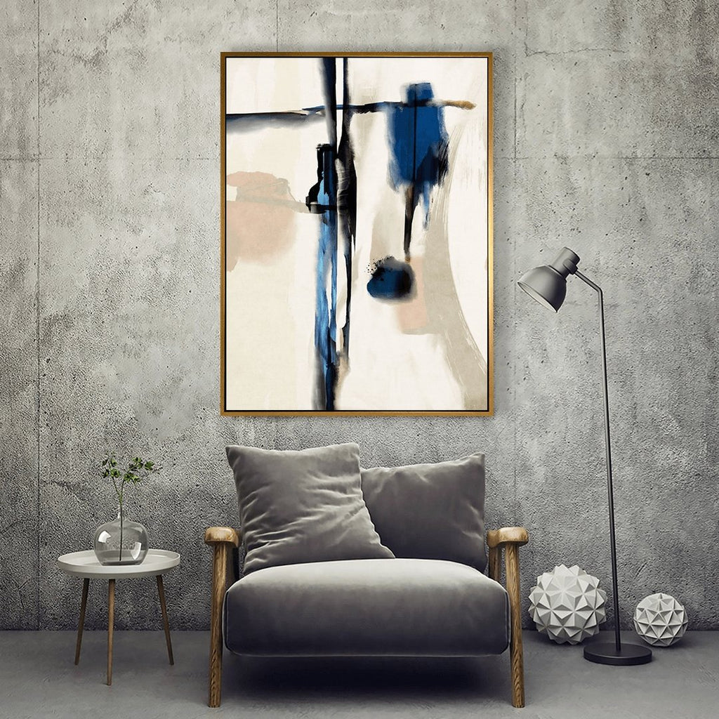Asian Touch framed vertical canvas wall art piece for sale at Vybe Interior