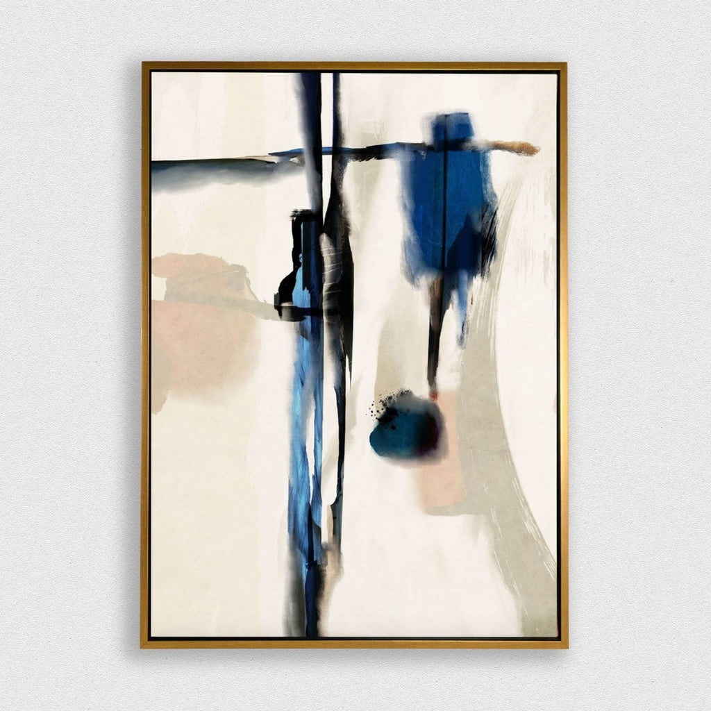 Asian Touch framed vertical canvas wall art piece for sale at Vybe Interior