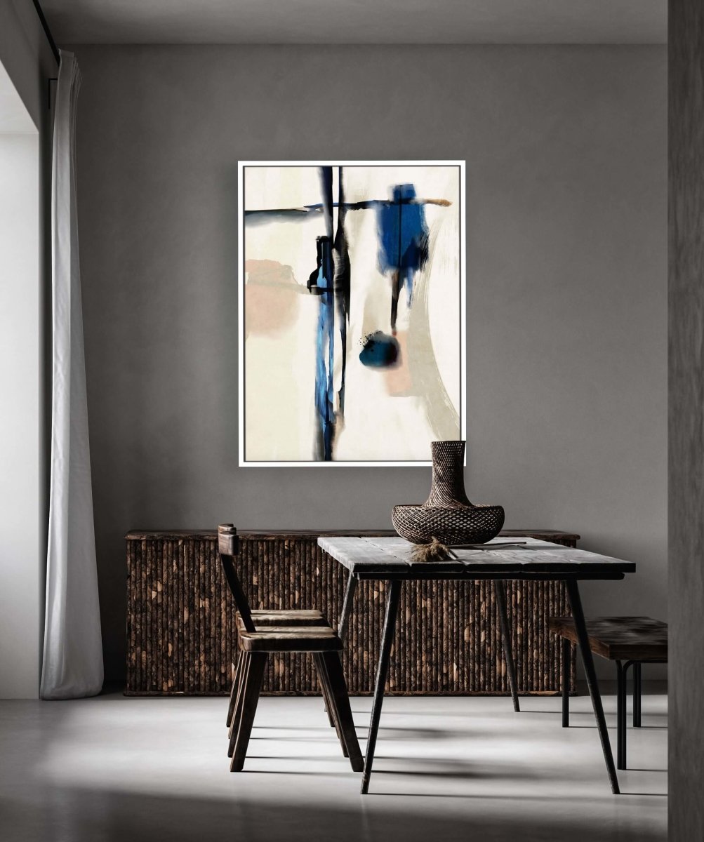 Asian Touch framed vertical canvas wall art piece for sale at Vybe Interior