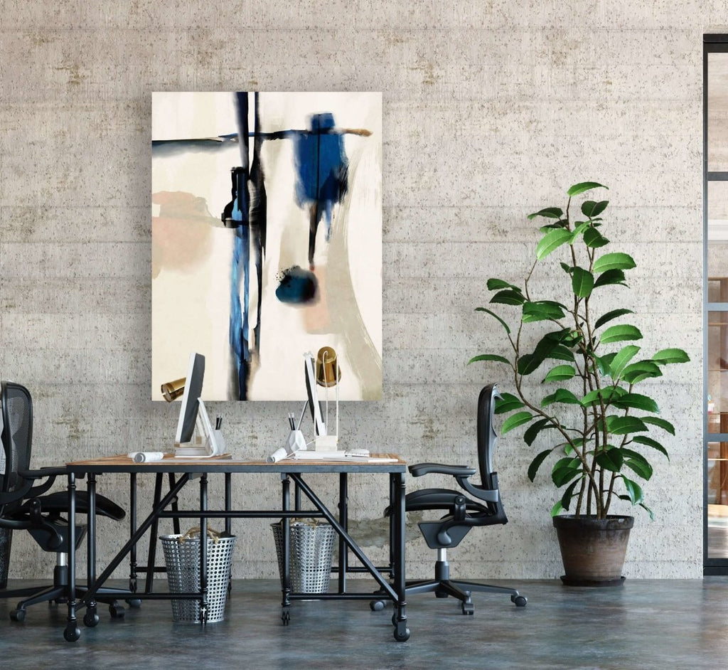 Asian Touch framed vertical canvas wall art piece for sale at Vybe Interior