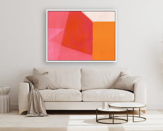 Color Bump 1 framed horizontal large canvas wall art piece for sale at Vybe Interior