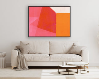 Color Bump 1 framed horizontal canvas wall art piece for sale at Vybe Interior