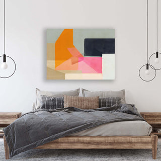 Color Bump 4 framed horizontal large canvas wall art piece for sale at Vybe Interior