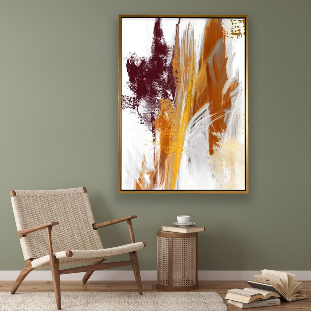 Colorful Abstract Vertical Canvas Wall Art Vybe Interior