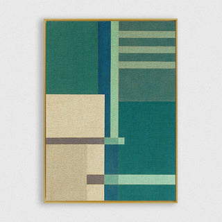 Container Stacking 1 framed vertical canvas wall art piece for sale at Vybe Interior