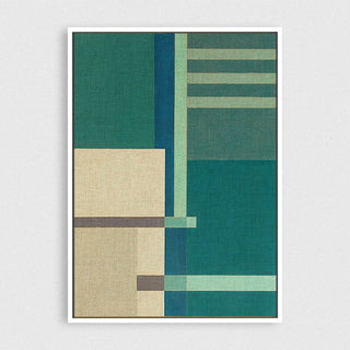 Container Stacking 1 framed vertical large canvas wall art piece for sale at Vybe Interior