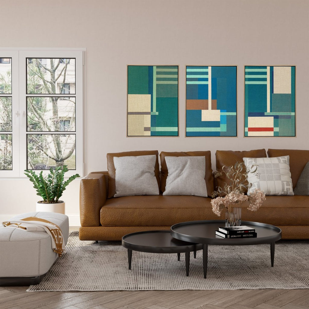 Container Stacking Canvas (Set of 3) - Vybe Interior