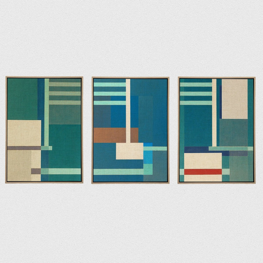 Container Stacking Canvas (Set of 3) - Vybe Interior