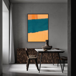 Crossing framed vertical canvas wall art piece for sale at Vybe Interior