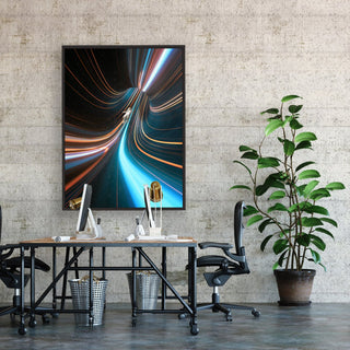 Crossing Over Canvas framed vertical canvas wall art piece for sale at Vybe Interior
