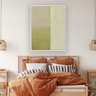 Cut Connections 2 framed vertical canvas wall art piece for sale at Vybe Interior