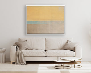 Cut Connections 3 framed horizontal large canvas wall art piece for sale at Vybe Interior