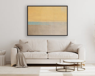 Cut Connections 3 framed horizontal canvas wall art piece for sale at Vybe Interior