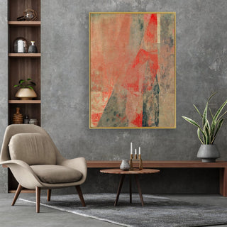 Difficult Paths framed vertical canvas wall art piece for sale at Vybe Interior