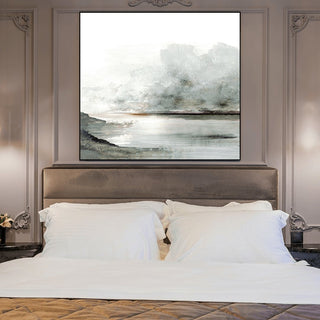 Ebbs and Flows framed canvas wall art piece for sale at Vybe Interior