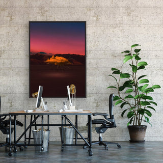 Explosion Canvas framed horizontal canvas wall art piece for sale at Vybe Interior