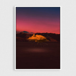 Explosion Canvas framed vertical canvas wall art piece for sale at Vybe Interior