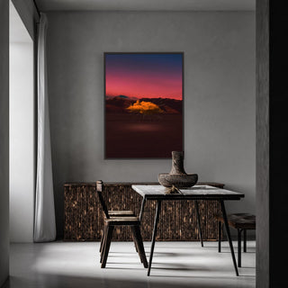 Explosion Canvas framed vertical canvas wall art piece for sale at Vybe Interior