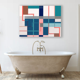 Exposed Pipes 3 framed canvas wall art piece for sale at Vybe Interior