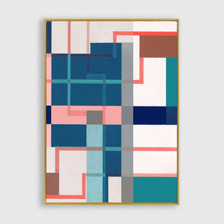 Exposed Pipes 3 framed horizontal canvas wall art piece for sale at Vybe Interior