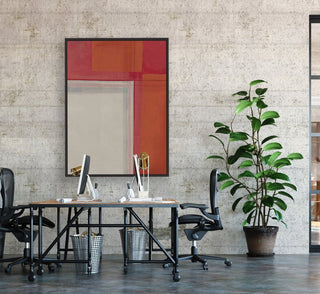 Fickleness 2 framed vertical canvas wall art piece for sale at Vybe Interior