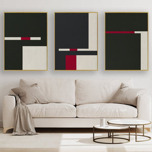 Follow The Leader framed 3 piece canvas wall art piece for sale at Vybe Interior