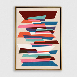 Fragments framed horizontal canvas wall art piece for sale at Vybe Interior