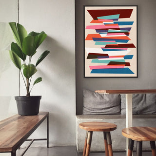 Fragments framed horizontal canvas wall art piece for sale at Vybe Interior