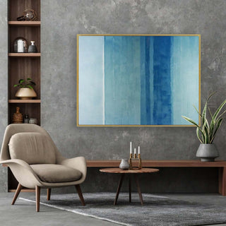 Full Tide framed vertical canvas wall art piece for sale at Vybe Interior