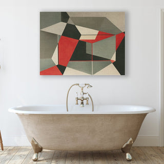Geometric Fox framed canvas wall art piece for sale at Vybe Interior