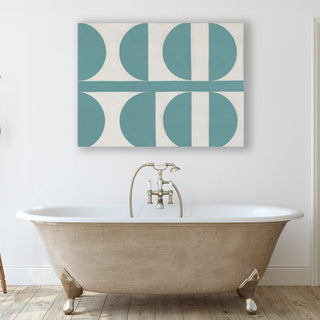 Half Circles 1 framed canvas wall art piece for sale at Vybe Interior