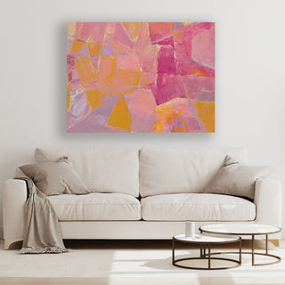 Happiness framed vertical canvas wall art piece for sale at Vybe Interior