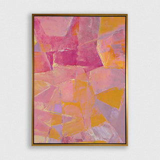 Happiness framed vertical canvas wall art piece for sale at Vybe Interior
