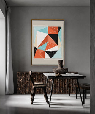 In the Area framed horizontal canvas wall art piece for sale at Vybe Interior