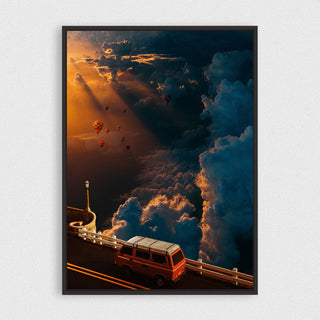 Life Above the Clouds Canvas framed horizontal canvas wall art piece for sale at Vybe Interior