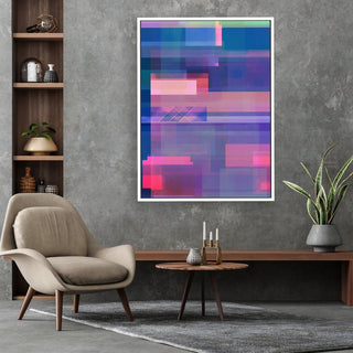 Life is Blurry framed vertical large canvas wall art piece for sale at Vybe Interior