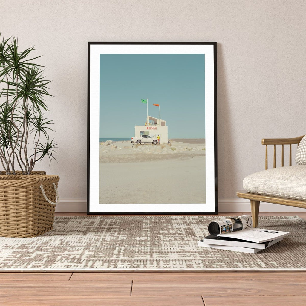 30X40 California Life Guard Stations With Black Frame