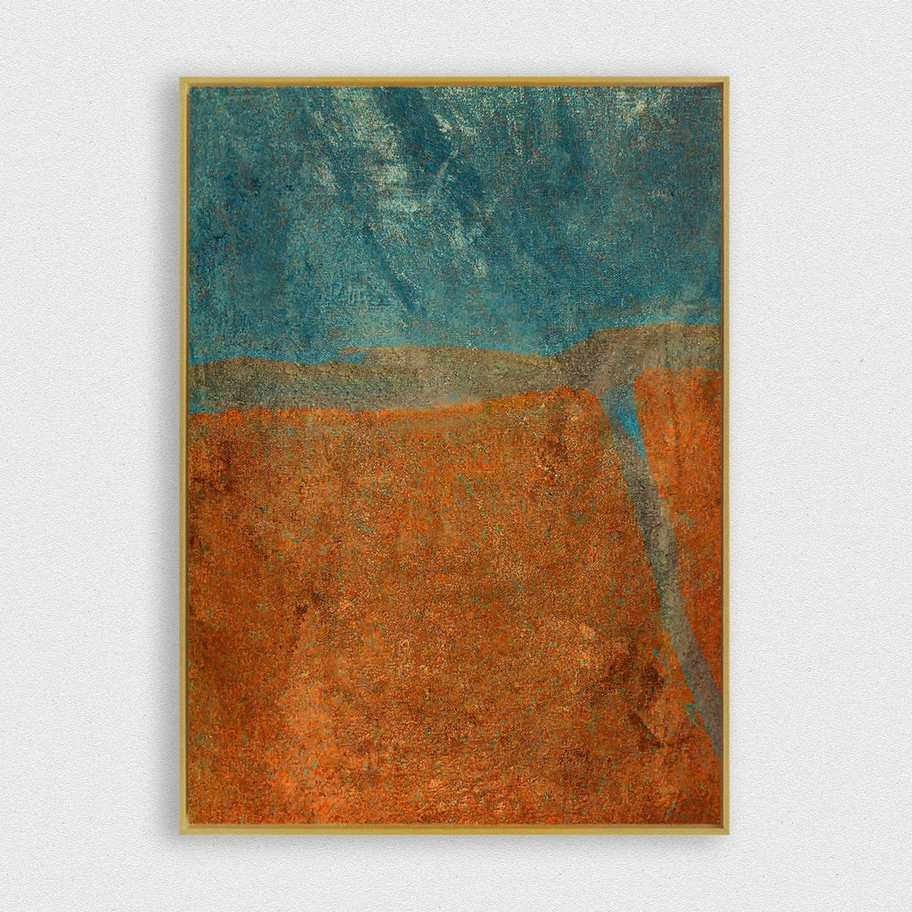 Mystic River 1 framed horizontal canvas wall art piece for sale at Vybe Interior