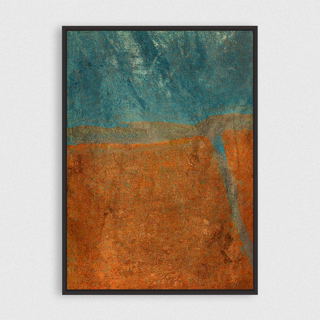 Mystic River 1 framed horizontal canvas wall art piece for sale at Vybe Interior