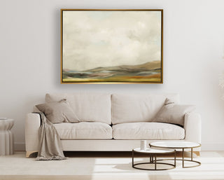 Open Space framed horizontal canvas wall art piece for sale at Vybe Interior