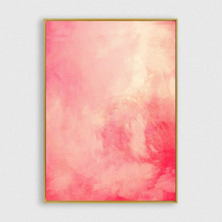 Pink Brightness framed horizontal canvas wall art piece for sale at Vybe Interior
