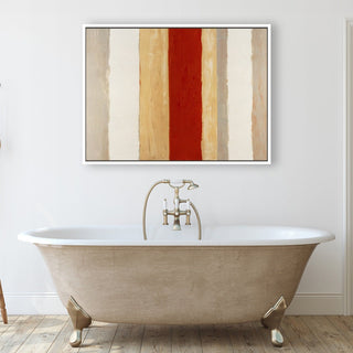 Red Tide framed horizontal canvas wall art piece for sale at Vybe Interior