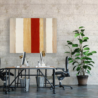 Red Tide framed horizontal large canvas wall art piece for sale at Vybe Interior