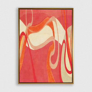 Serpientes framed vertical canvas wall art piece for sale at Vybe Interior