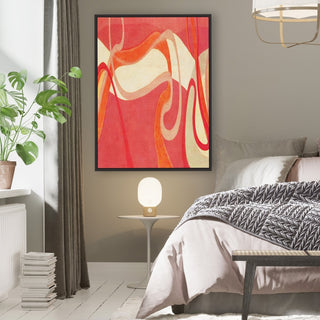 Serpientes framed horizontal canvas wall art piece for sale at Vybe Interior