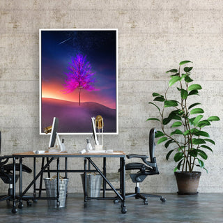 Shooting Star Canvas framed vertical canvas wall art piece for sale at Vybe Interior